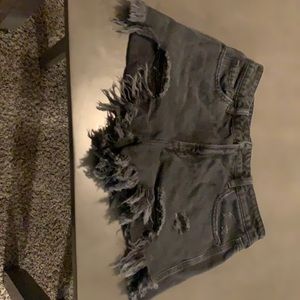 Black Jean shorts,M